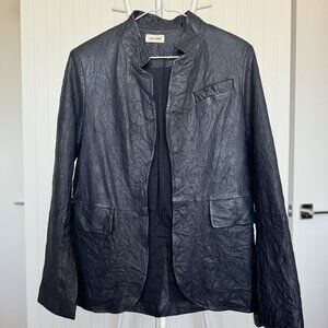 Zedig & Voltaire - Very Crinkled Leather Blazer - Size 38